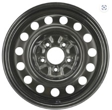 16x6.5" Factory OEM Black Steel Wheel Rim for many Buick Chevy Pontiac Vehicles