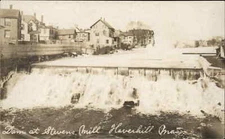 Haverhill Massachusetts MA Stevens Mill Dam c1910 Real Photo Postcard