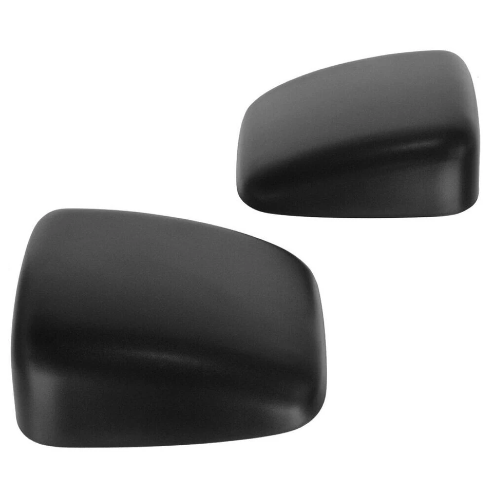 Juego de pares de cubiertas de tapa de espejo negro texturizado remolque izquierda y derecha para Nissan Titan Foto 2 de 4