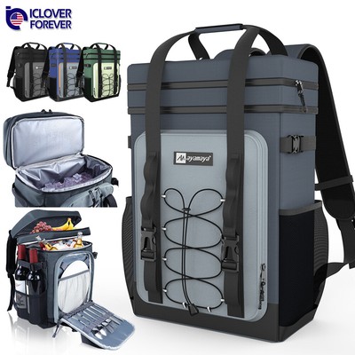 30L Cooler Backpack Insulated Bag Leakproof Waterproof Camping Picnic Lunch Big