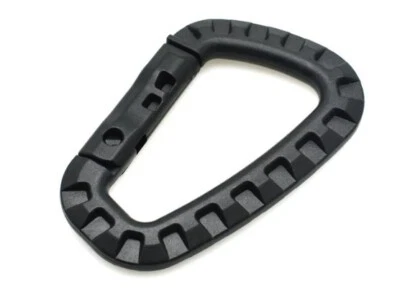 Mousqueton tactique noir x1 - Livraison gratuite - Photo 1/3