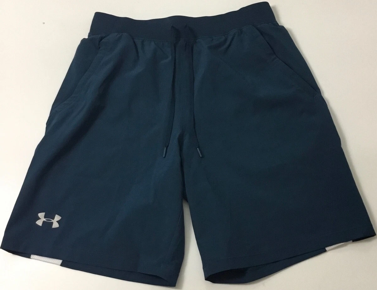 Under Armour Men SpeedPocket 9” Lined Running Shorts 1351191 Blue 918 Size S