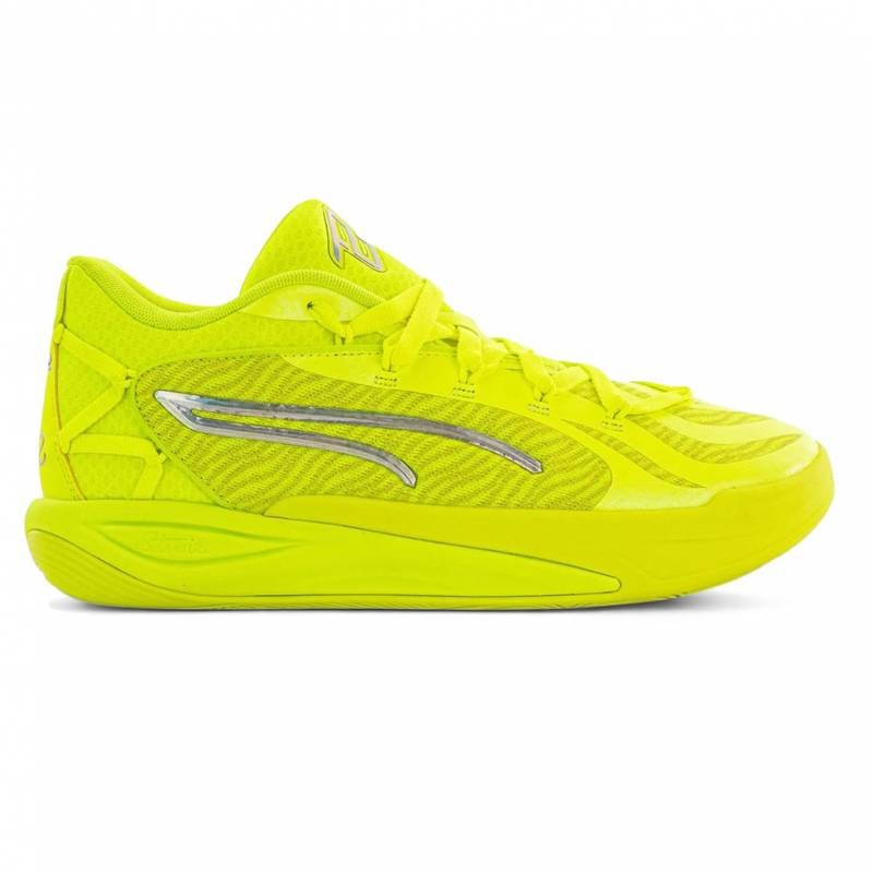 Chaussure de basketball Puma Stewie 4 Flawless Lime Squeeze verte pour homme et femme
