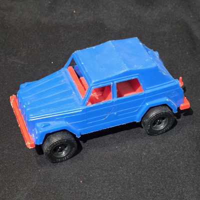 Strombecker The Thing - VW Vintage Plastic Toy Car Blue/Red/Black Volkswagen