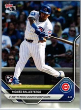 2025 Topps Now #703 Moises Ballesteros 1st MLB HR Moisés Chicago Cubs