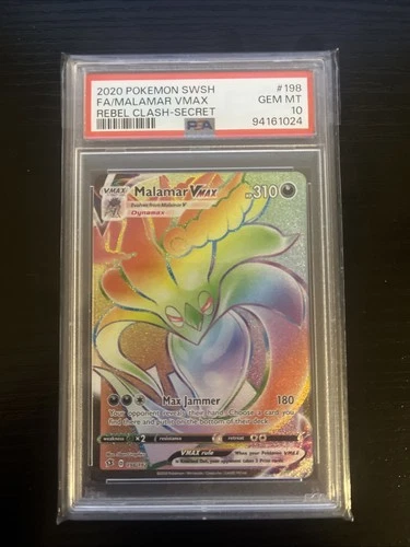 Malamar Vmax 198/192 Rebel Clash PSA 10 Pokemon Card Gem Mint