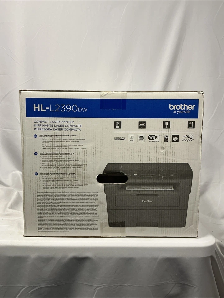 Brother HL-L2390DW Compact Monochrome Laser Printer - Image 3 of 4