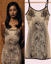 Women’s  Virgin Bodycon Mini Dress Spaghetti Strap Size M