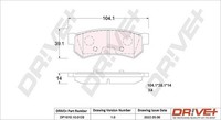Dr!ve+ Bremsbelagsatz, Scheibenbremse Hinterachse U.A. FüR Chevrolet, Mitsubishi