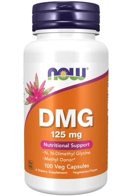 Now Foods, DMG (N, N-Dimethyl Glycine), 125mg, 100 Veg. Kapseln - Bild 1 von 3