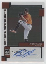 2022 Panini Donruss Optic Signature Series Mike Baumann #SIGS-MI Auto 4g8