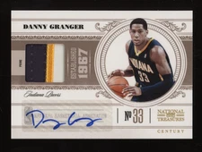 2010-11 Danny Granger Panini National Treasures Game Worn Patch Auto #08/25