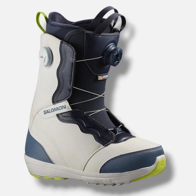 Salomon Women's White/Blue Ivy BOA SJ Snowboard Boots Size 8.5