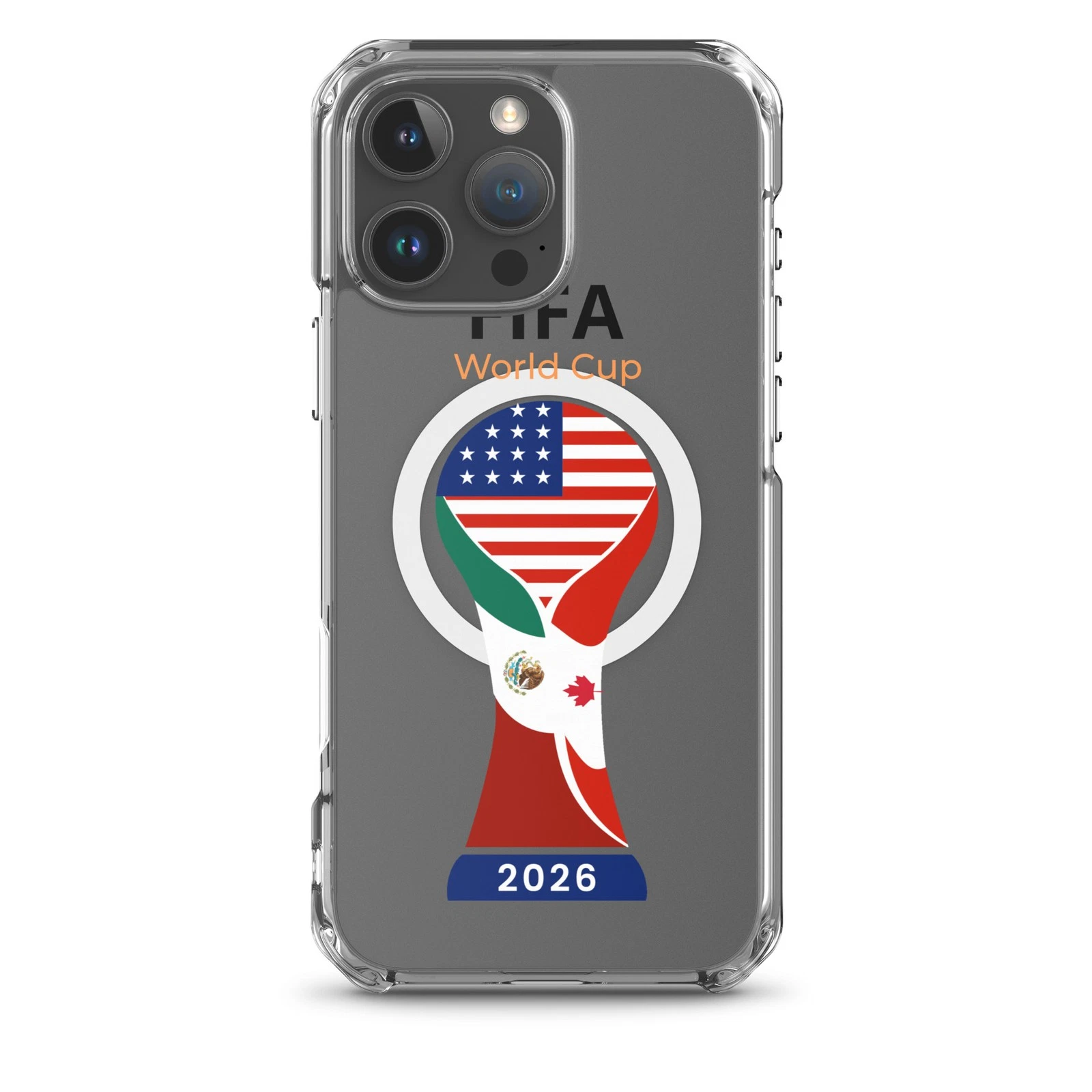 Soccer World Cup 2026 MagSafe® clear case for iPhone®