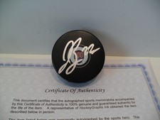 Jonny Brodzinski Autograph Signed New York Rangers Puck COA 100 Anniversary Puck