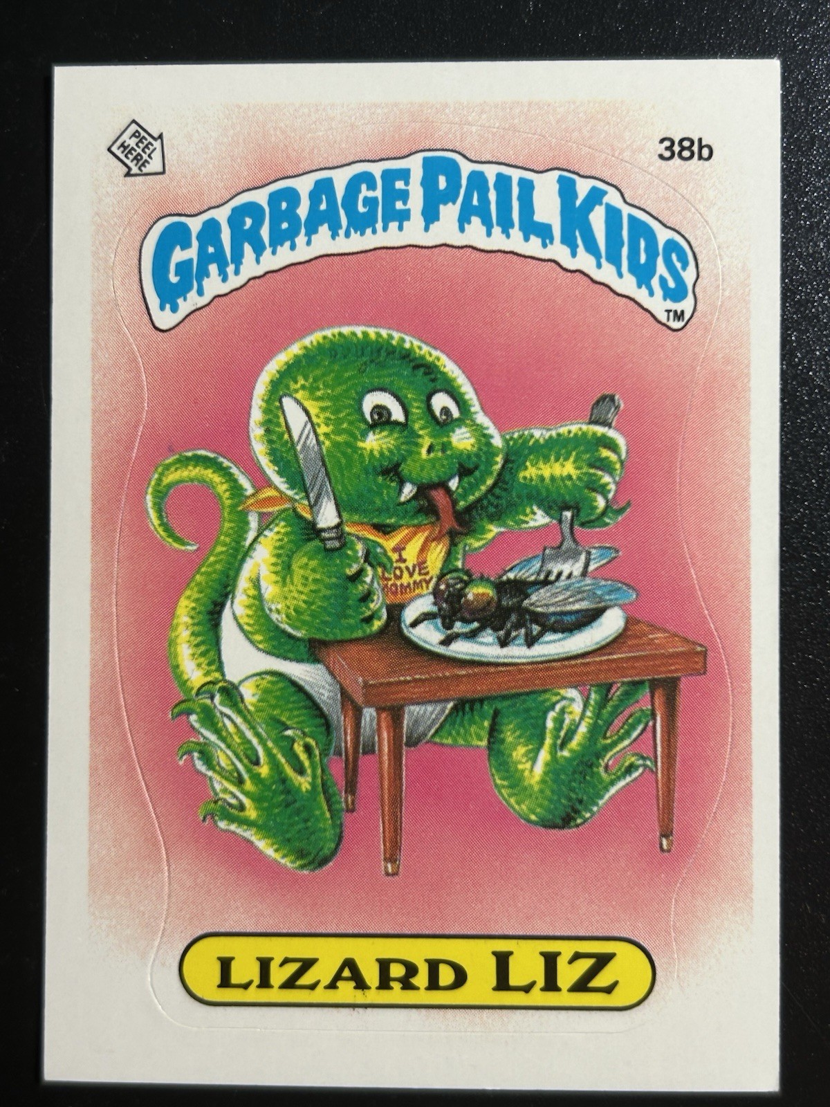 1985 Topps Garbage Pail Kids GPK First Series 1 OS1 38b Lizard Liz Pack Fresh