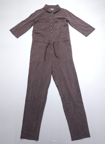 Sundance All Roads Jumpsuit Womens Small Brown Coveralls Lagenlook Cottagecore