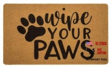 Utaly Dog Paws Welcome Welcome Front-Door-Mat Wipe Your Wipe Your Paws Doormats