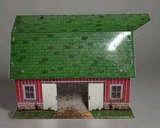 VINTAGE 1950s Marx Toys "Happi Time" Barn Tin Litho