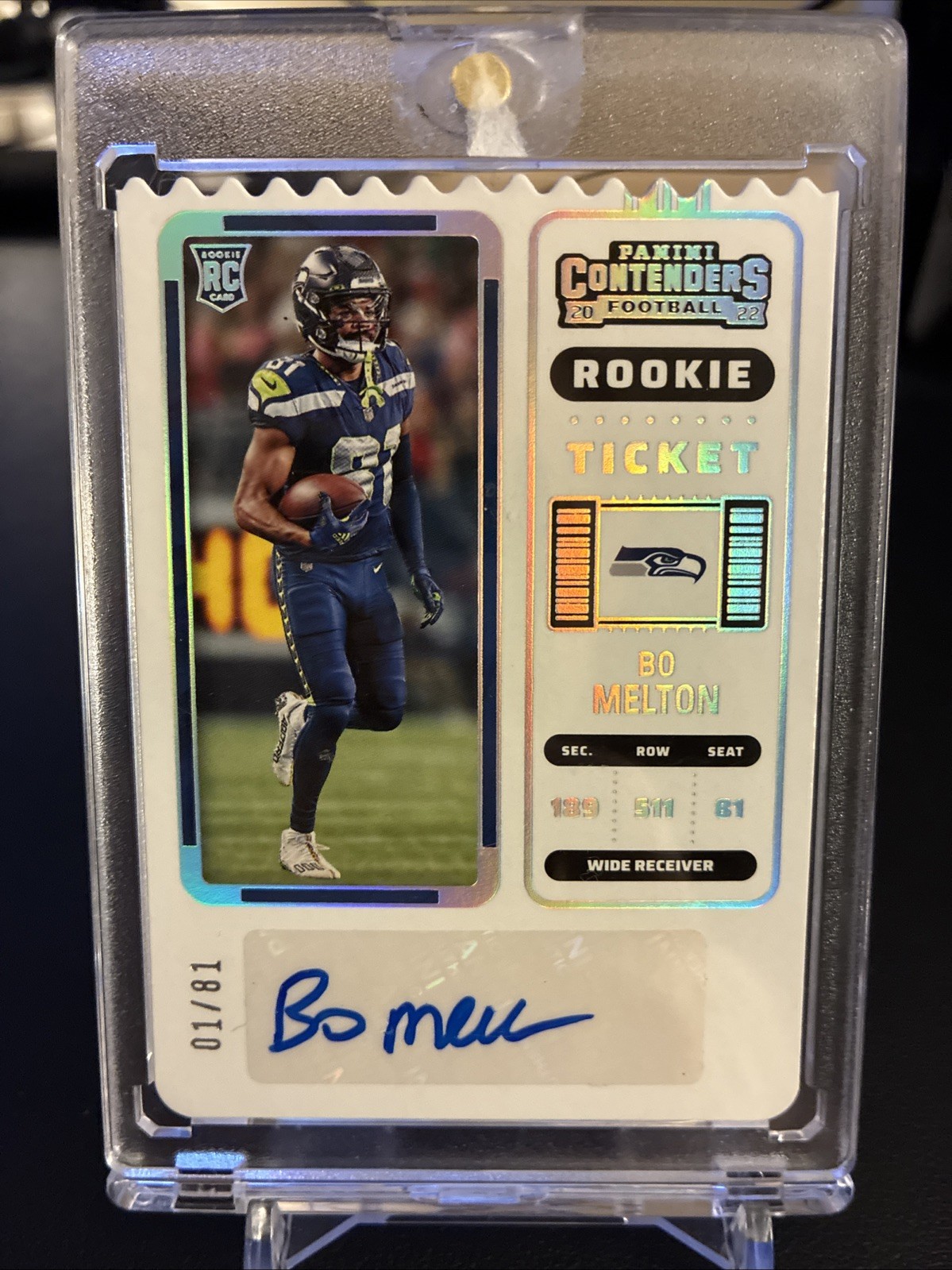 Bo Melton Panini Contenders #254 Autograph-Ticket Stub
