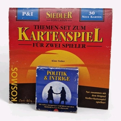 ⚡Die Siedler von Catan Kartenspiel Poltik und Intrige Kosmos Neu ungenutzt⚡ - Bild 1 von 4