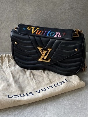 Louis Vuitton Calfskin New Wave Chain MM Shoulder Bag