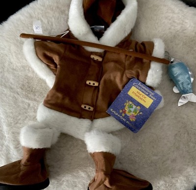 Build a Bear Eskimo Kleidung mit Schuhen und Angel l