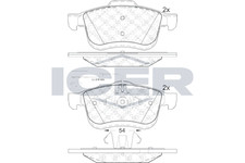 Bremsbeläge für Fiat Doblo Cargo Opel Combo Lancia Delta III Kappa ab 98->