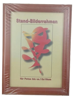 Cadre Photo Classique Bois Marron 13x18 cm Neuf - Photo 1/2
