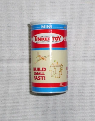 Classic Mini Tinkertoy Construction Kit--57 Plastic Pieces - Image 1 of 3