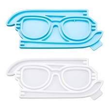 ZORZA 2 pièces moule à lunettes en forme de moule à faire soi-même montures de lunettes flexibles bleues 
