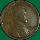 1923-S Lincoln Wheat Cent Good G Coin #34300