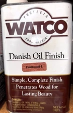 WATCO DANISH OIL FINISH FRUITWOOD L QUART