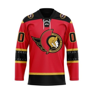 Ottawa Senators Personalized 2025/26 Alternate Lace Hockey Shirt Fullsize