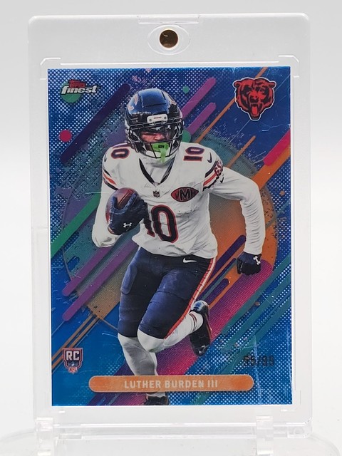 Luther Burden Iii 2025 Topps Finest Sky Blue Rookie RC /99 #219 Bears Q7128