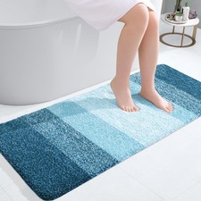 Bathroom Runner Rug Microfiber Absorbent 47x20in Quick Dry Washable Floor Tub