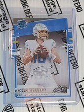 2020 Panini Chronicles - Clearly Donruss Rated Rookie Justin Herbert #RR-JH (RC)