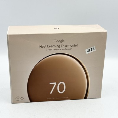 Google Nest Learning Thermostat 4th generation - polished gold *OPEN BOX*