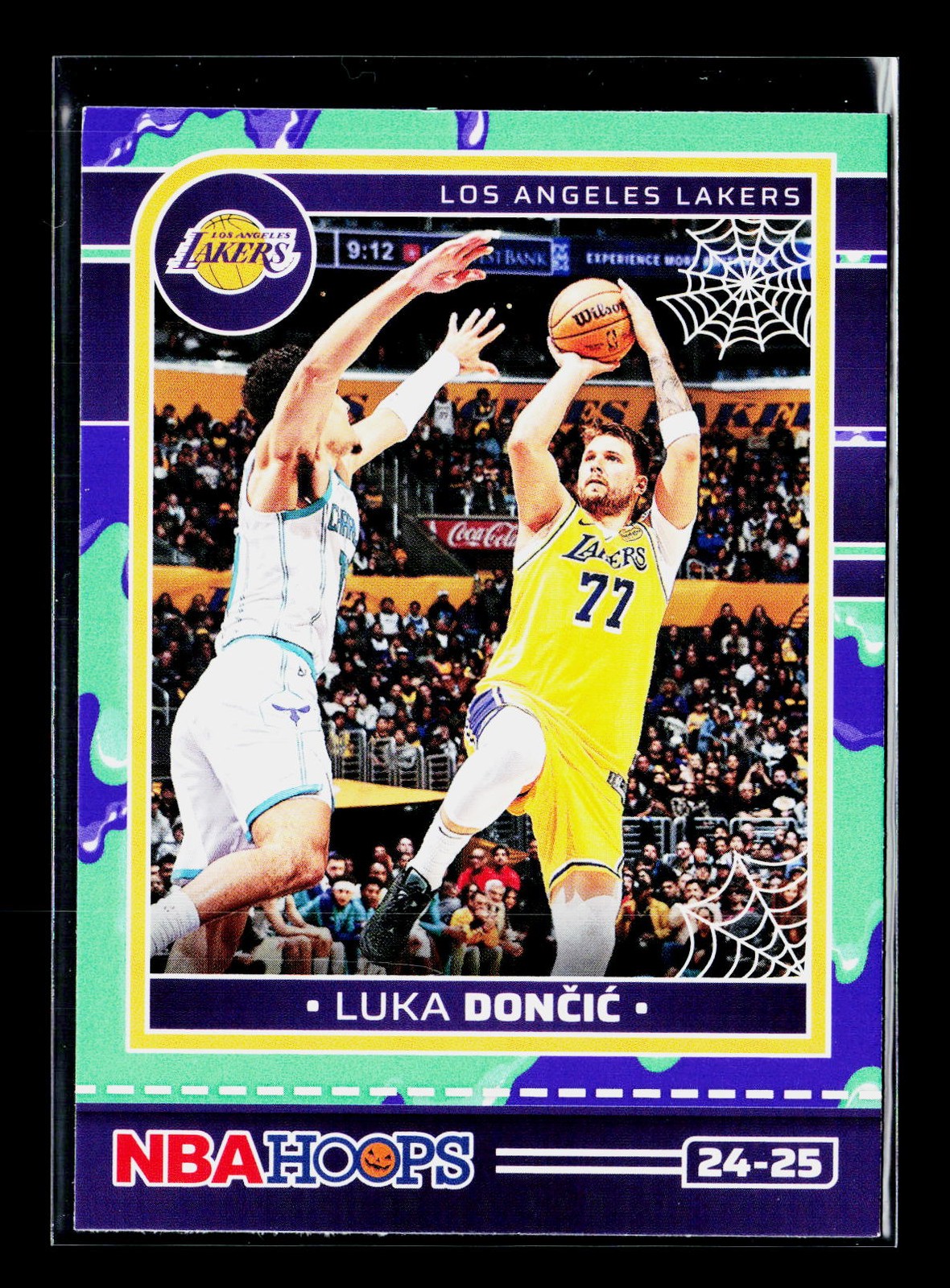 Luka Doncic 2024-25 Hoops Haunted Hoops #134 Slime Los Angeles Lakers
