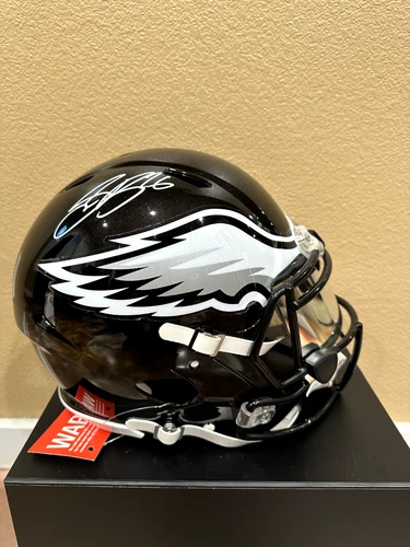 Saquon Barkley Philadelphia Eagles Signed Full-Size Authentic Helmet - Beckett
