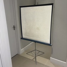Vintage Da-Lite Pacer Portable White Projection Projector Screen 40" x 40"