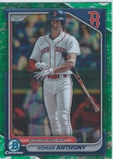 Roman Anthony, Red Sox, 2024 Bowman Chrome Prospects Lunar Glow Refractor #BCP22
