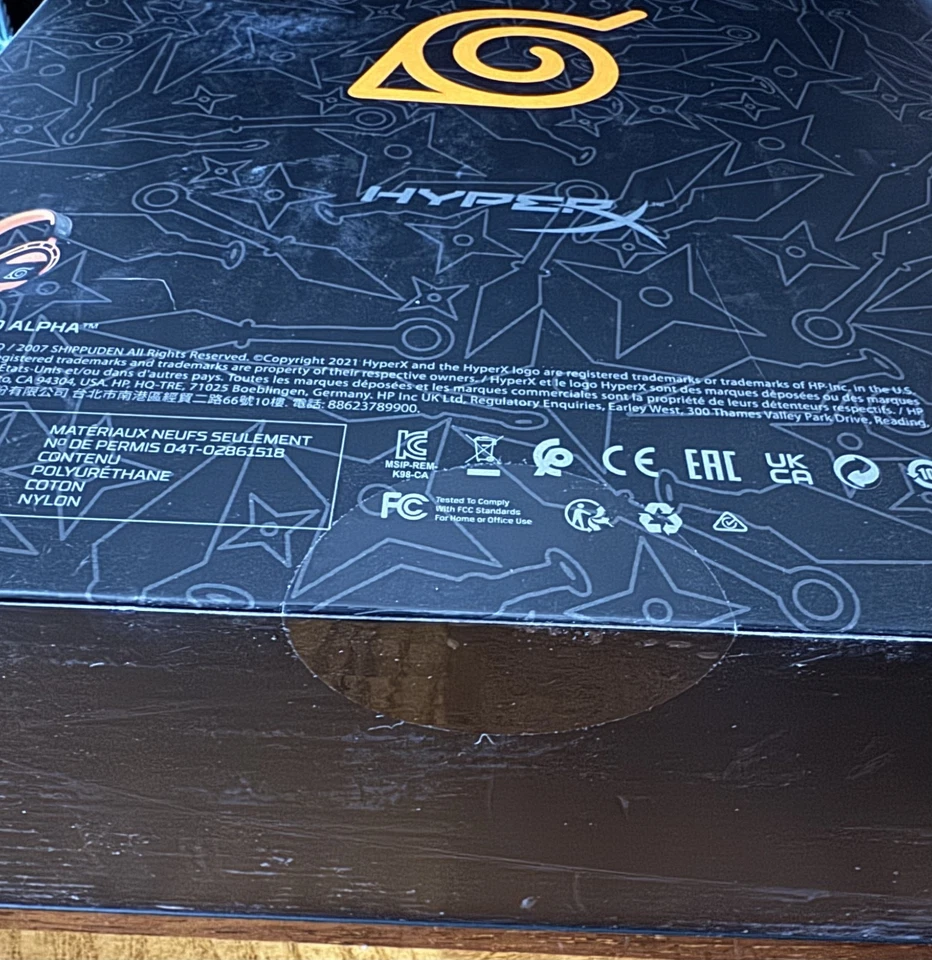 VERY RARE HyperX Cloud Alpha Gaming Headset - Naruto Edition (SEALED) - Image 3 of 3