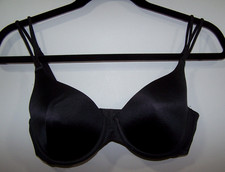Vtg Y2K Victoria's Secret Black Strappy Lined Underwire Bra, 03/04 - 36C