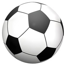 2 Pack Giant Inflatable Soccer Balls 40in Jumbo PVC Beach Party Kids Sports