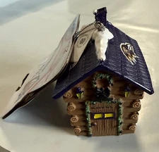 Baltimore Ravens Log Cabin Christmas Holiday Ornament NEW