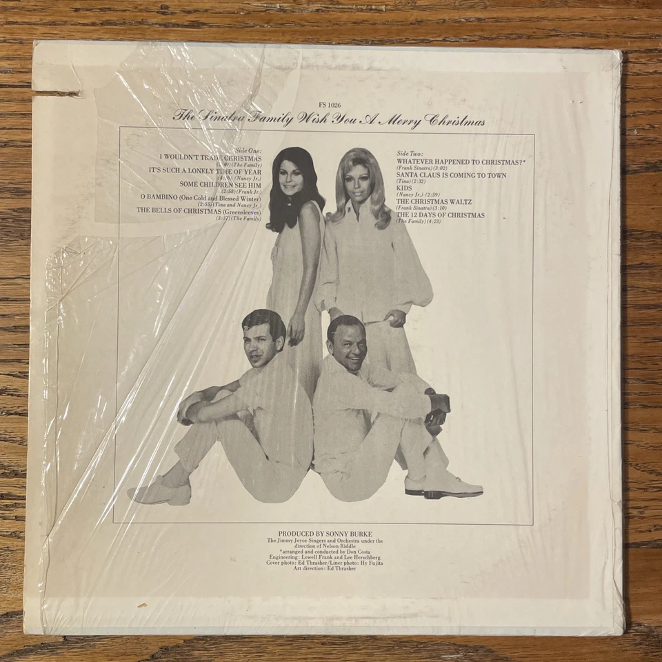 The Frank Nancy Sinatra Family Wish You A Merry Christmas LP Reprise + Shrink EX Foto 4 de 4