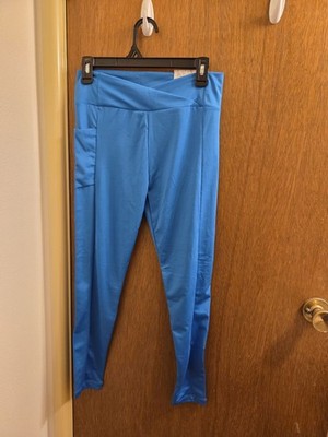 Series 8 Fitness Womens Large L Blue Active Leggings New With Imperfections Spot