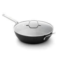 New Calphalon Hard-Anodized Nonstick 12" Jumbo Frying Pan with Lid