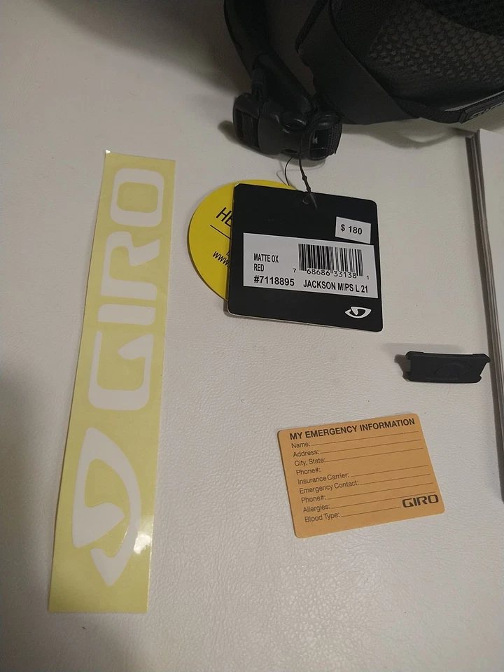 $180-Giro Jackson Mips Casco Deportivo de Nieve Adulto Grande Mate Rojo OX-Nuevo con Etiquetas Foto 2 de 4